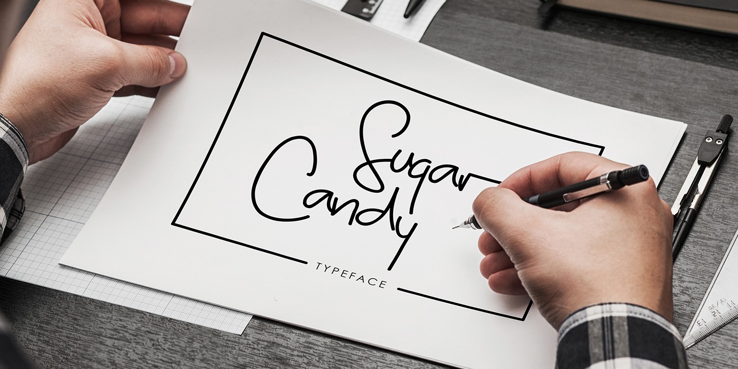 Beispiel einer Sugar Candy-Schriftart #1